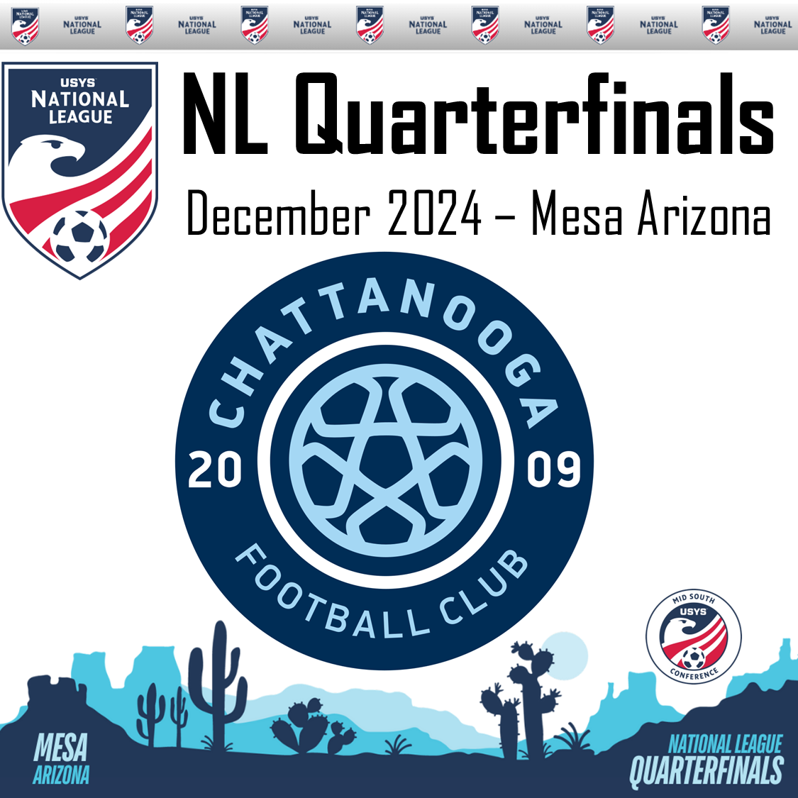 Regina Campa and the CFC making the National League Quarterfinals
