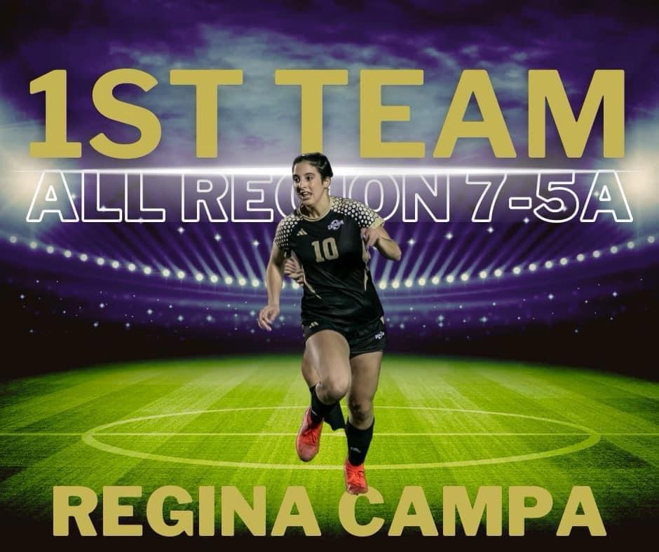 Regina Campa selected as First Team All Region 5A from Calhoun High School