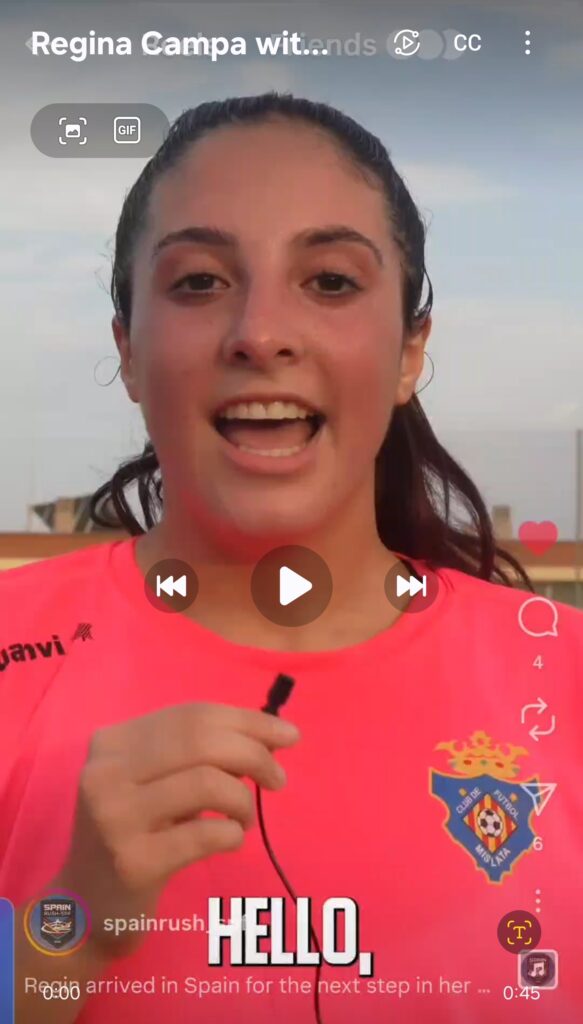 Regina Campa Interview by Spain Rush SPF in Valencia Spain